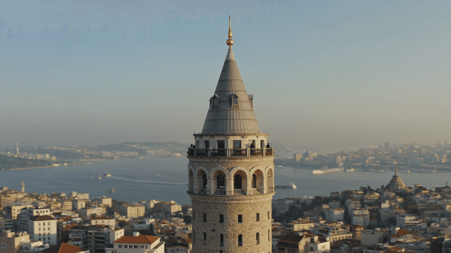 Orbit around Galata Tower